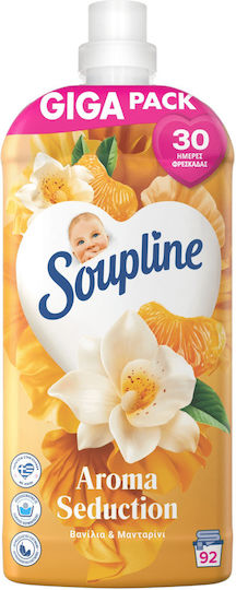Soupline Fabric Softener Concentrated Vanilla Mandarin 92 Washes 1.932lt
