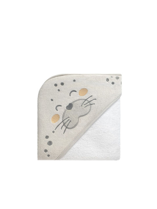 Kikka Boo Baby Bath Towel Bathrobe Hooded 90x90cm