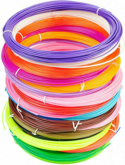 ACP PLA 3D Printer Filament 1.75mm Colorful 10τμχ (Refill)