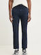 David251d Men's Trousers Elastic Slim Fit Dark Blue