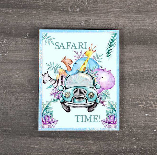 Wooden Frame Print Safari Time 8cm X 10cm Wpm/20573 Kaliso Kls-wpm-20573-safari-time
