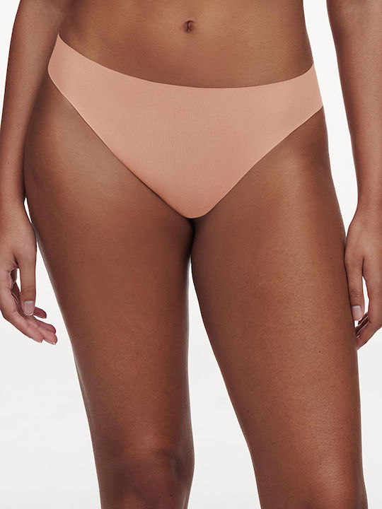 Chantelle Γυναικείο Slip χωρίς Ραφές Ροζ