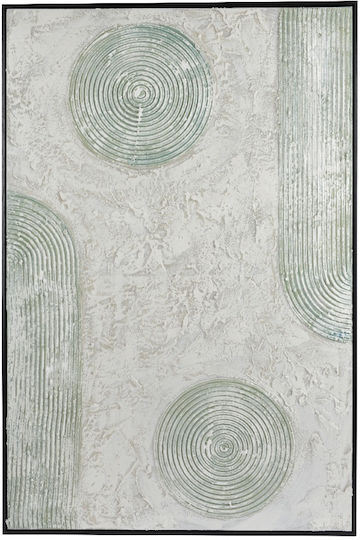 Handgemaltes Leinwandbild "Zen Geometrie" Schwarzer Rahmen – 60x90cm Kaemingk 858803 00051313
