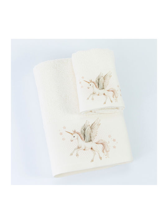 Borea Set of baby towels 2pcs Emeralda Graphite