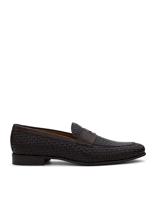 Leder Herren Mokassins in Braun Farbe