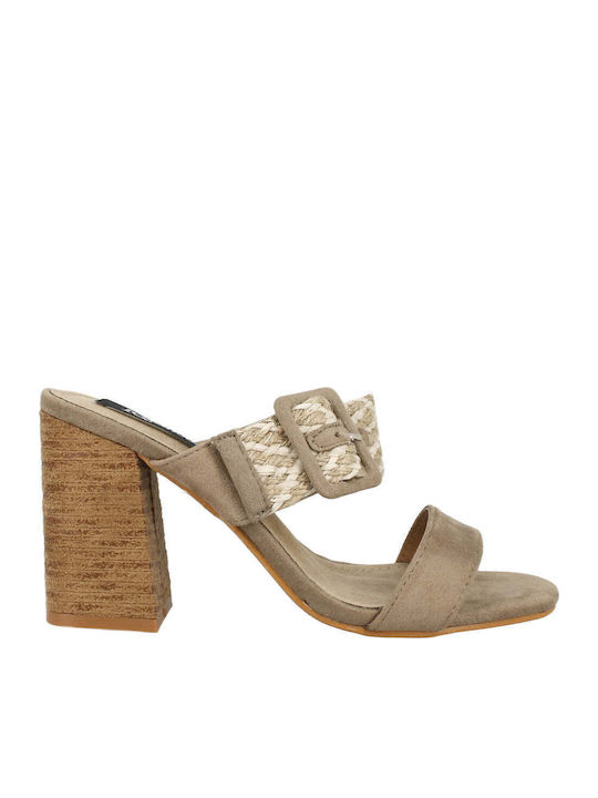 Suede Sandals Brown