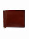 Leather Money Clip Tabac Brown