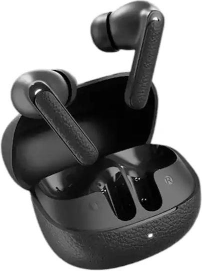 QCY HT15 Buds ANC Bluetooth Handsfree Ακουστικά με Αντοχή στον Ιδρώτα και Θήκη Φόρτισης Μαύρα