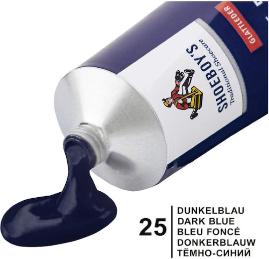 Shoeboy's Leather Cream 75ml 25 Dark Blue Leather Dye Cream Tube Sponge Dark Blue