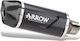 Arrow Exhaust Aluminium Dark Indy Race Evo Carbon End Cap for Honda Cb 500 Hornet 2024 71964AKN Aluminum Dark