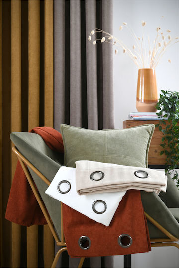 Vorhang mit Grommets Dandy Braune 140x260cm