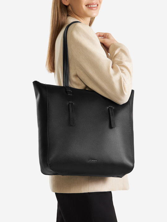 Geantă de damă Shopper De umăr Neagră