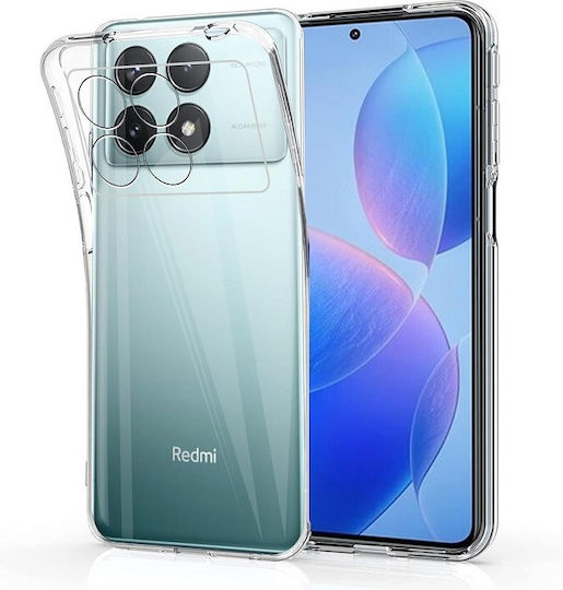 Umschlag Rückseite Silikon Transparent (Poco F6 Pro)