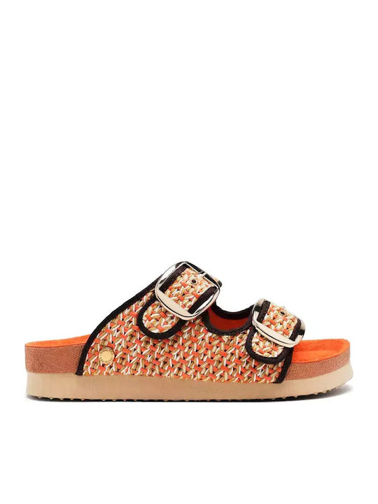 Gioseppo Flache Sandalen für Damen in Orange Farbe