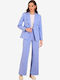 Derpouli Women's Double Breasted Blazer Sky Blue