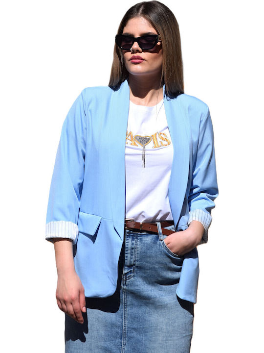 Floria Women's Blazer Light Blue