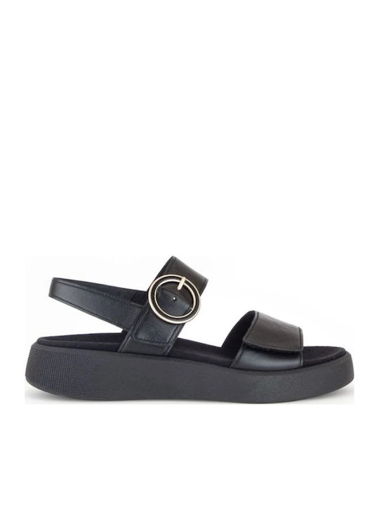 Gabor Leather Women's Flat Sandals Anatomic wit...