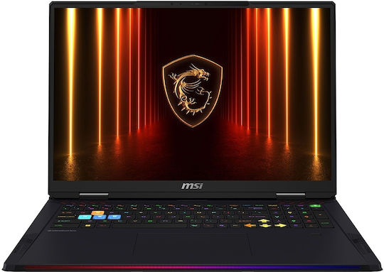 MSI Raider 18 HX AI A2XWIG 18" UHD 120Hz (Ultra 9-285HX/64GB/4TB SSD/GeForce RTX 5080/W11 Pro) Core Black (US Keyboard)