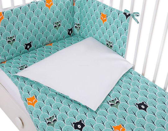Bobono Set Kinderbettbezug Mint 90x120cm