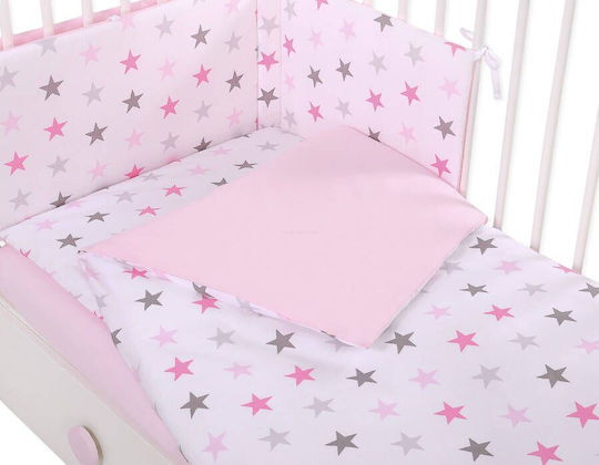 Bobono Kids Duvet Cover Gray Pink