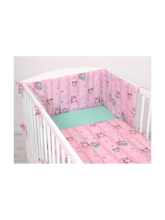 Bobono Kids Duvet Cover Single Pink And Mint 100εκ.