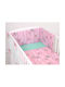 Bobono Kids Duvet Cover Single Pink And Mint 100εκ.