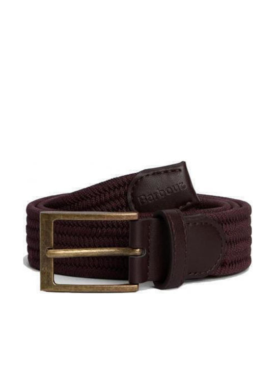 Barbour Nevis Ανδρική Ζώνη Πλεκτή Καφέ
