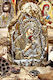 Handgemachte Wachssymbol Goldene Jungfrau Maria Christus 25x16x5