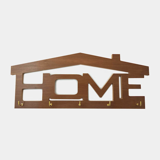 Home Key Hook Dark Walnut 17.5 x 37 cm