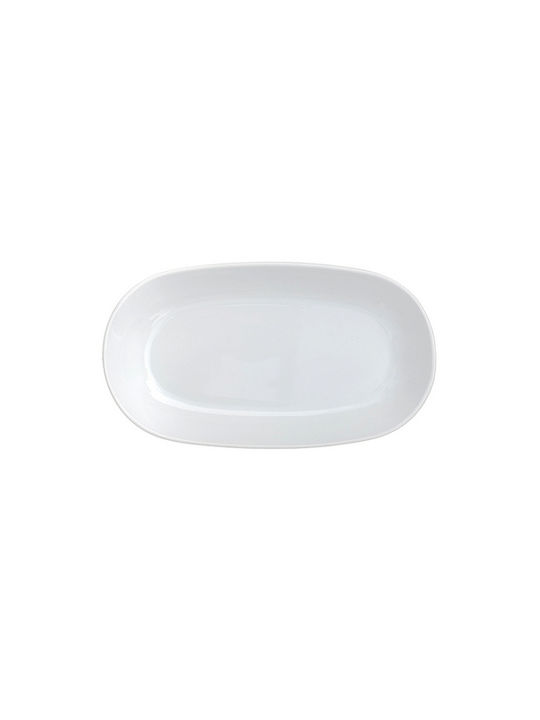 Novatex Serving Platter Oval made of Porcelain White 24x14cm