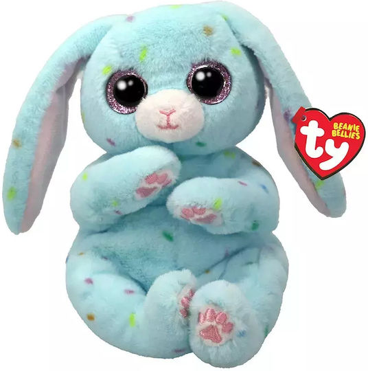 TY Plush Bunny Beannie Bellies Skippy The Blue Bunny Easter For 3+ Years 15 cm