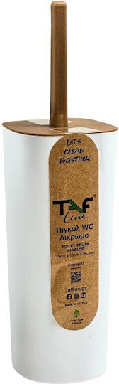 Toilet Brush 10x10x36.3cm White-Brown Greece