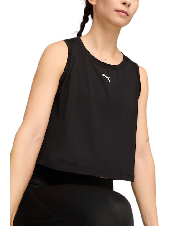 PUMA Cloudspun Damen Sport Bluse Ärmellos Schwarz