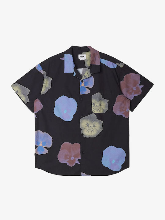 Obey Κοντομάνικο Πουκάμισο Black Multi