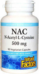 Natural Factors L-цистеин / NAC 500мг 90 Капсули Natural