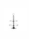 Metallic Dessert Tower Stand Silver 49x30cm