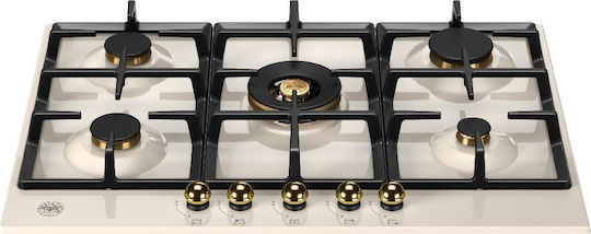 Bertazzoni Εστία Φυσικού Αερίου Αυτόνομη 75.2x52.2εκ. Ασημί