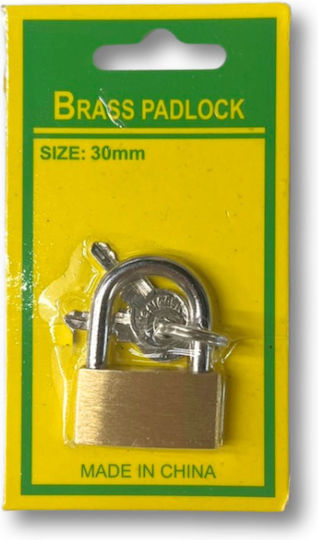Bronze Padlock Brass with Key 30mm 1pcs