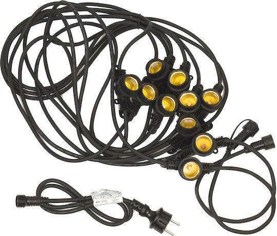 Maclean Energy Hanging Solar Light Garland IP44