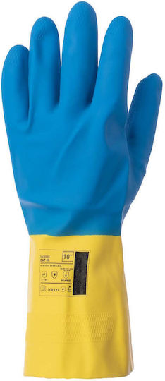 Cerva Gloves for Work Blue Latex, Neoprene/Cotton 1pcs