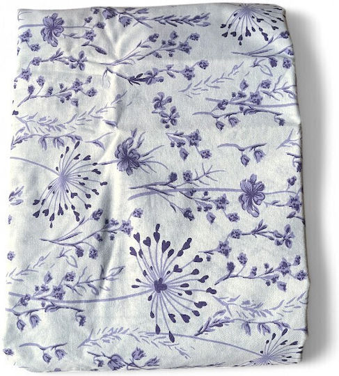 To megalo pazari Cearșaf Single cu Elastic 100x200+30cm. Il-line Lila