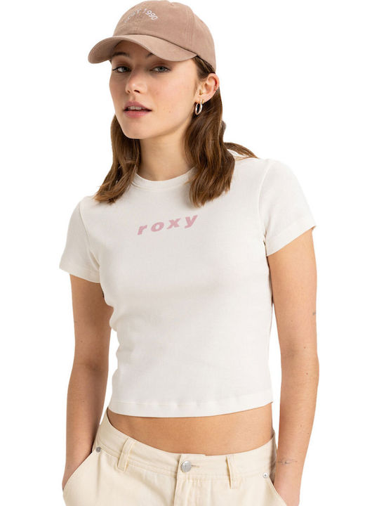 Roxy Beach Women's Crop T-shirt White