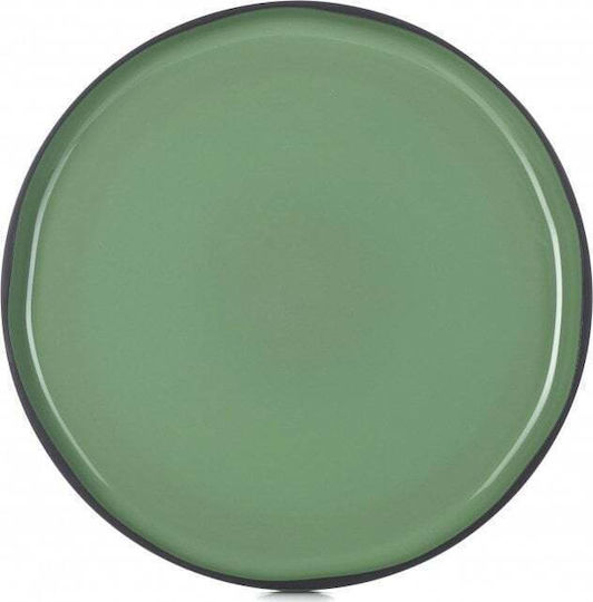 Revol Shallow Green Serving Plate with Diameter 21cm