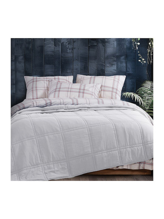 Nef-Nef Homeware Покривало Кингсайз Navy - Off White 230x240см
