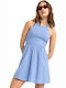 Wild Coast Summer Mini Dress Blue