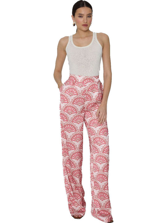 Mind Matter Donella Women's Fabric Trousers Peach