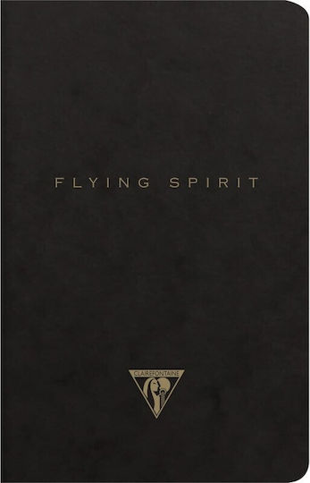 Clairefontaine Flying Spirit Σημειωματάριο 48 Φύλλων Ριγέ Μαύρο