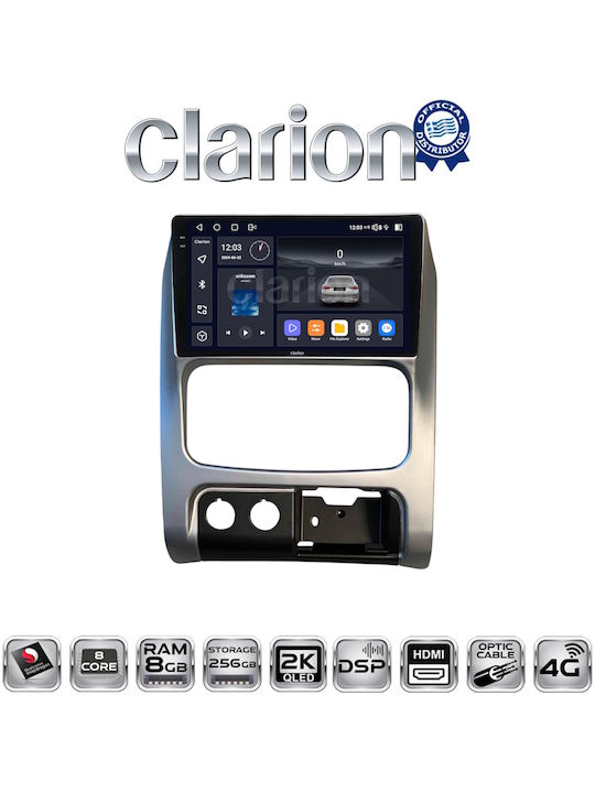 Clarion Car Audio System for Jeep Cherokee / Liberty 2002-2007 (Bluetooth/USB/WiFi/GPS/Apple-Carplay/Android-Auto)