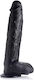 XR Dildo με Όρχεις και Βεντούζα Μαύρο 43cm