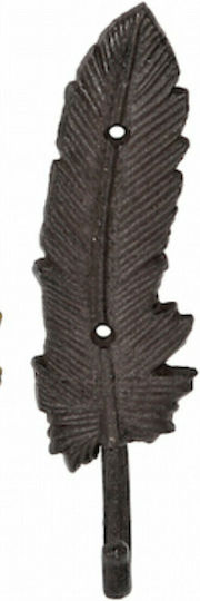 Wandhalterung 2 Haken Schwarze 21x1x4cm